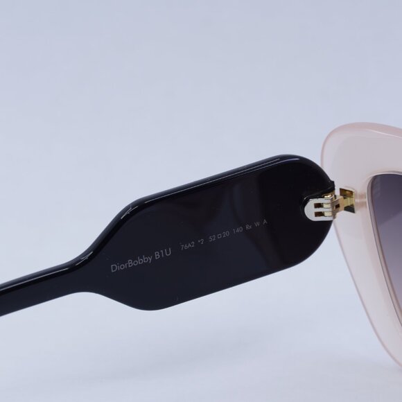 ?️ New Dior DIORBOBBY B1U 76A2 Sunglasses - Pink Frame, Smoke Lenses main image 2